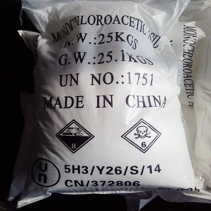 C2H3O2Cl Монохлорооцетическая кислота CAS 79-11-8 Для химических промежуточных веществ, используемых для производства CMC и глицина